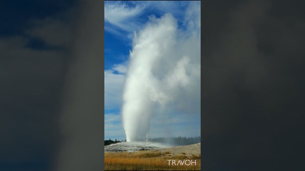 Yellowstone National Park - Wyoming, USA - Old Faithful Geyser - Earth Nature - HD Travel #shorts