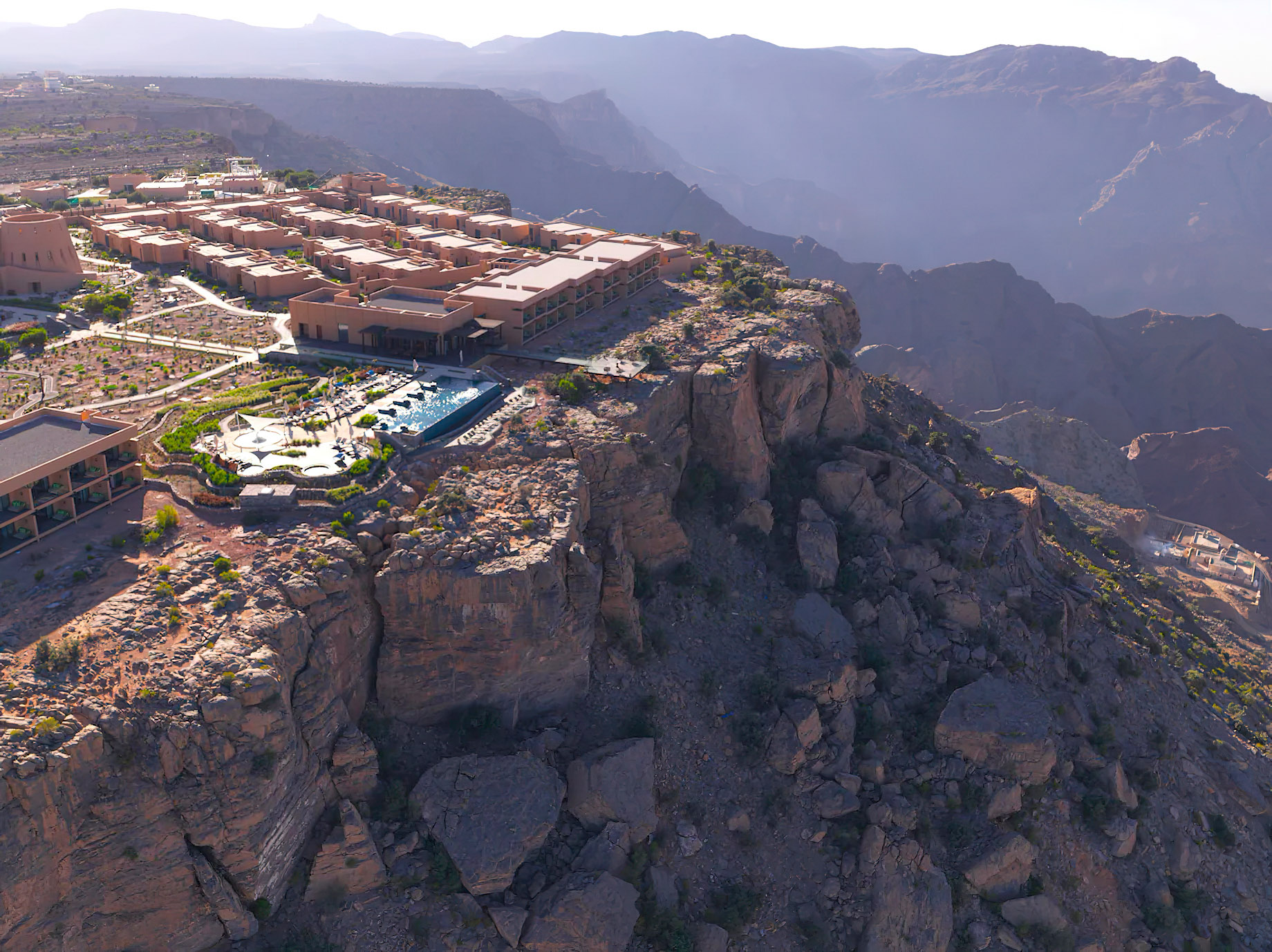 Anantara Al Jabal Al Akhdar Resort - Oman - Aerial View