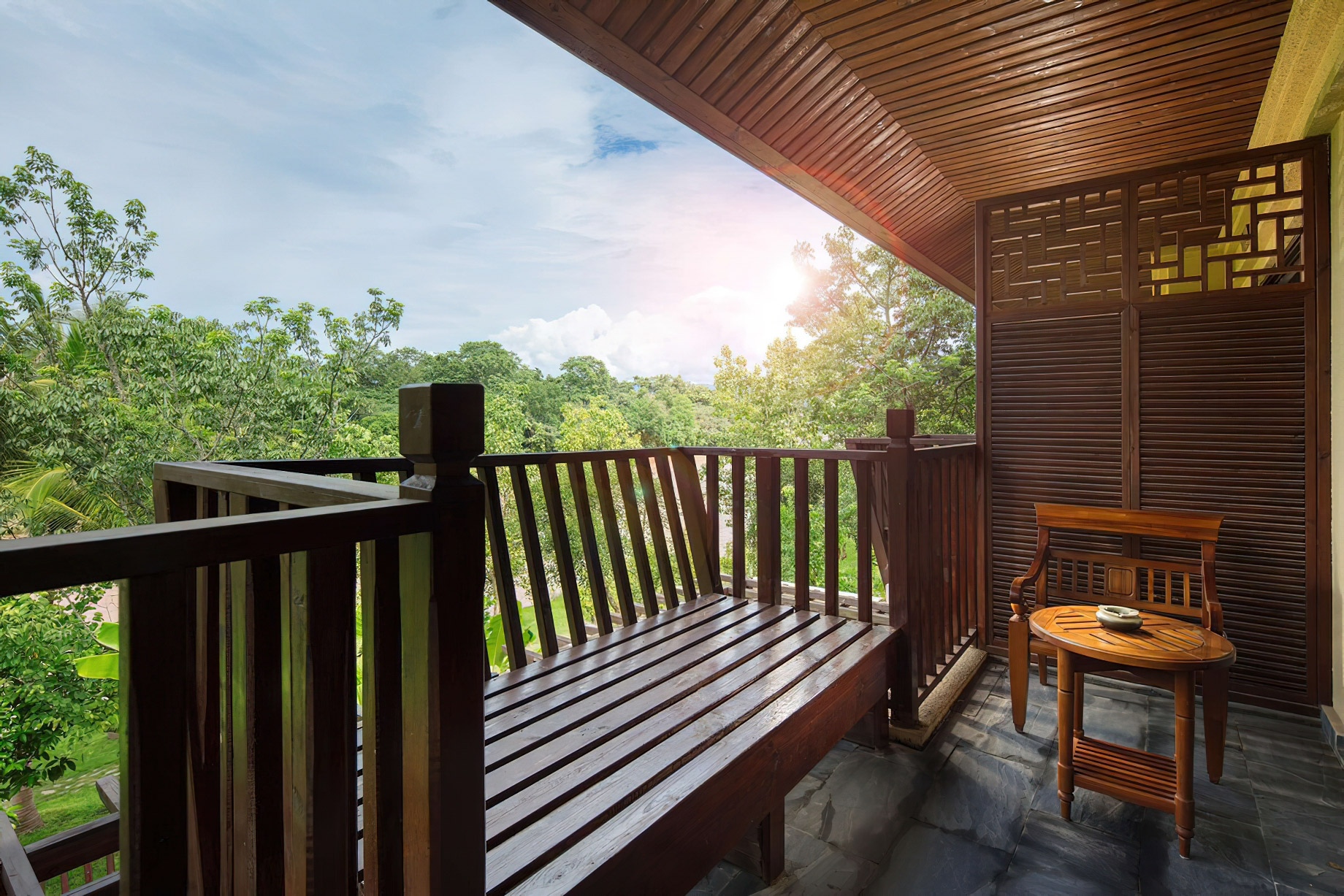 Anantara Xishuangbanna Resort - Mengla County, China - Deluxe Garden View Room Balcony