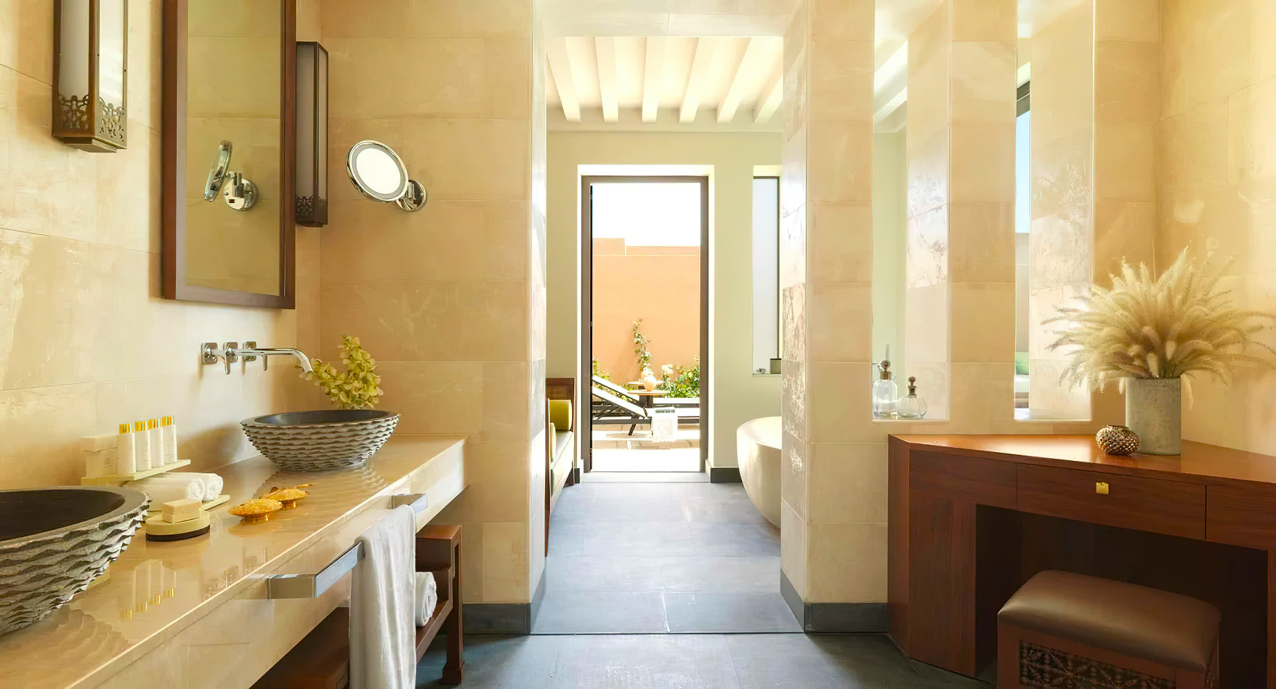 Anantara Al Jabal Al Akhdar Resort – Oman – One Bedroom Deluxe Garden Pool Villa Bathroom