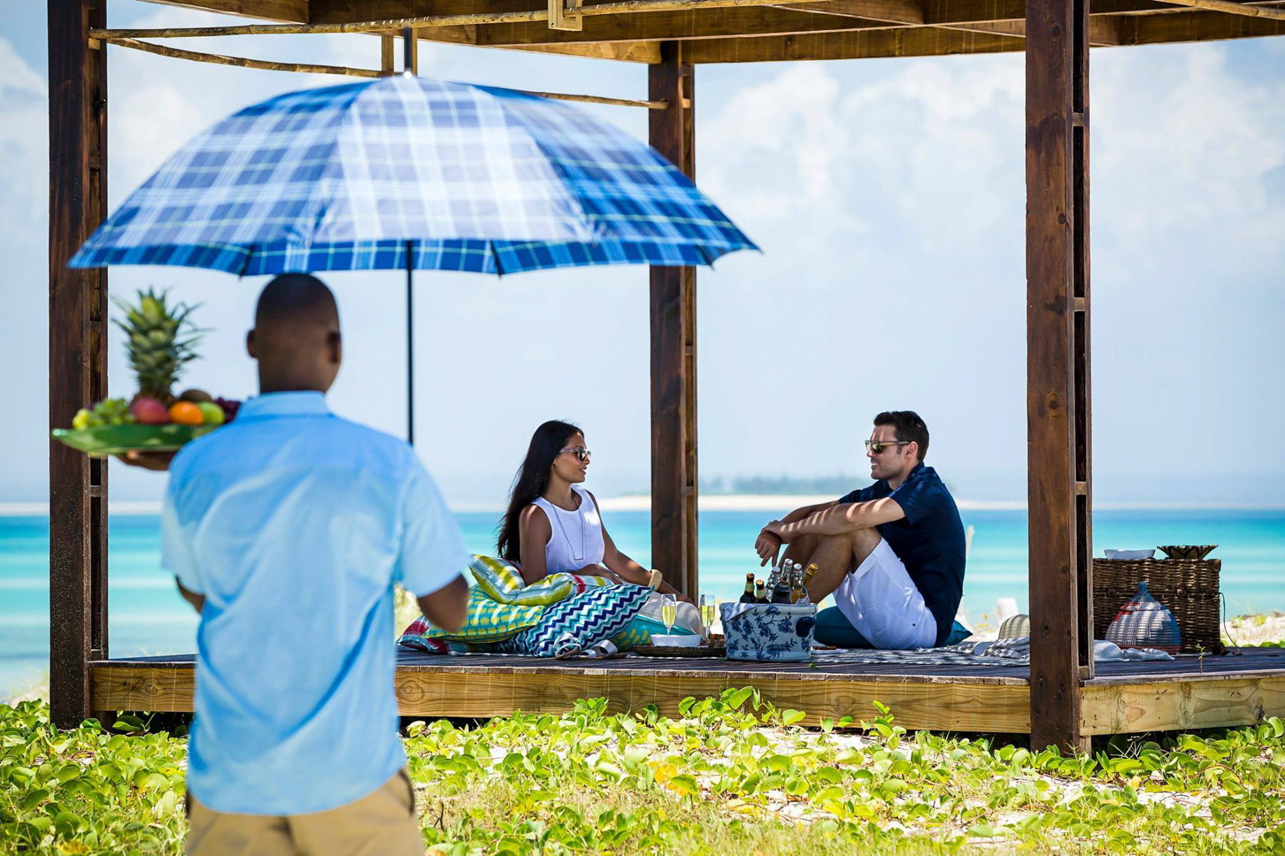 Anantara Medjumbe Island Resort – Mozambique – Private Beach Cabana Couple Dining