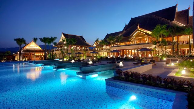 Anantara Xishuangbanna Resort - Mengla County, China - Pool Night View