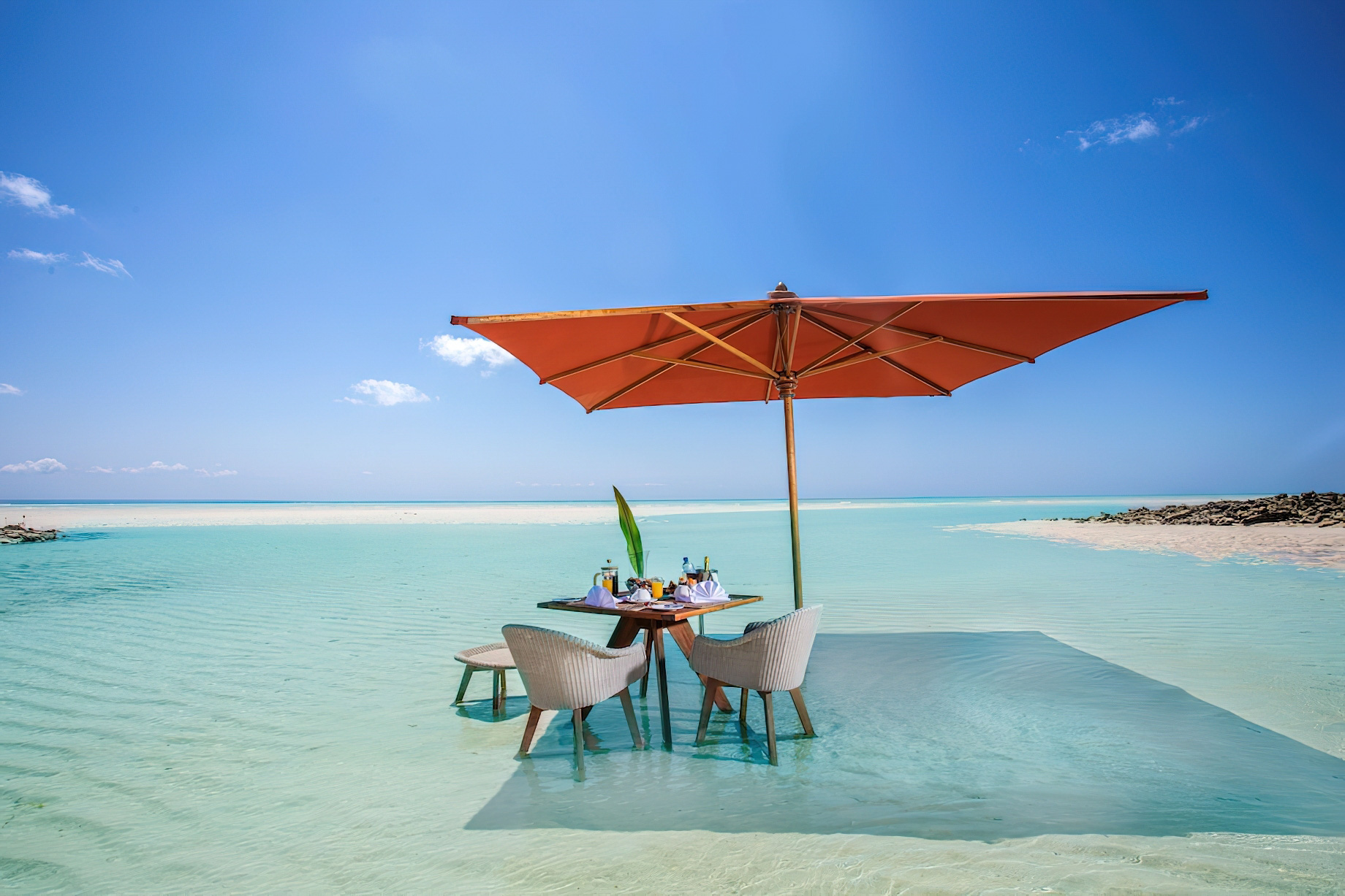 Anantara Medjumbe Island Resort – Mozambique – Beach Ocean Dining Table