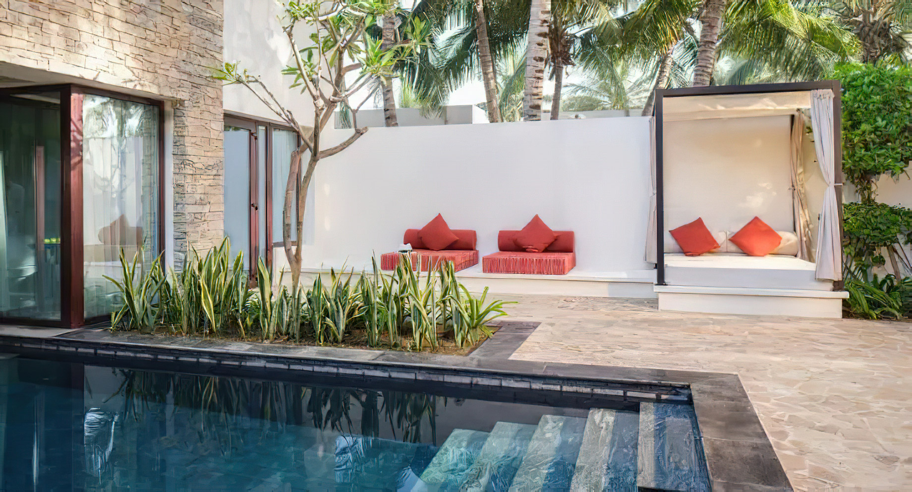 Al Baleed Resort Salalah by Anantara – Oman – One Bedroom Lagoon View Pool Villa Deck