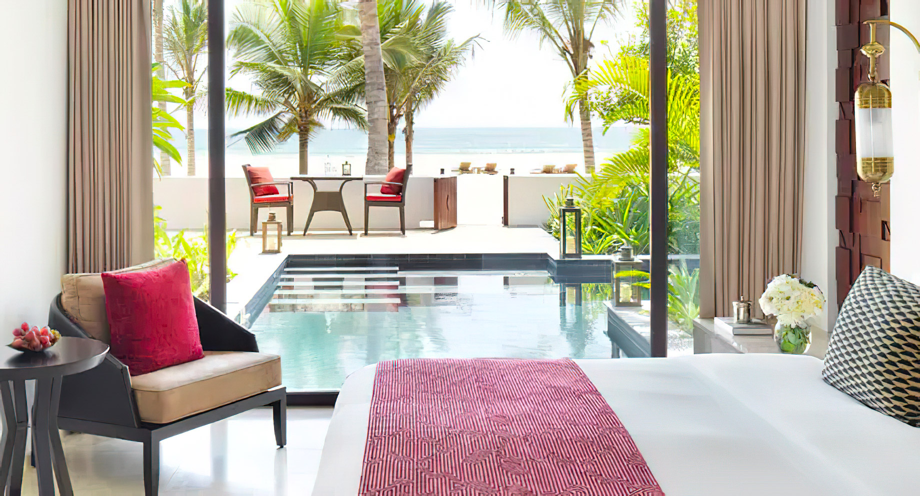 Al Baleed Resort Salalah by Anantara – Oman – One Bedroom Beach Pool Villa View