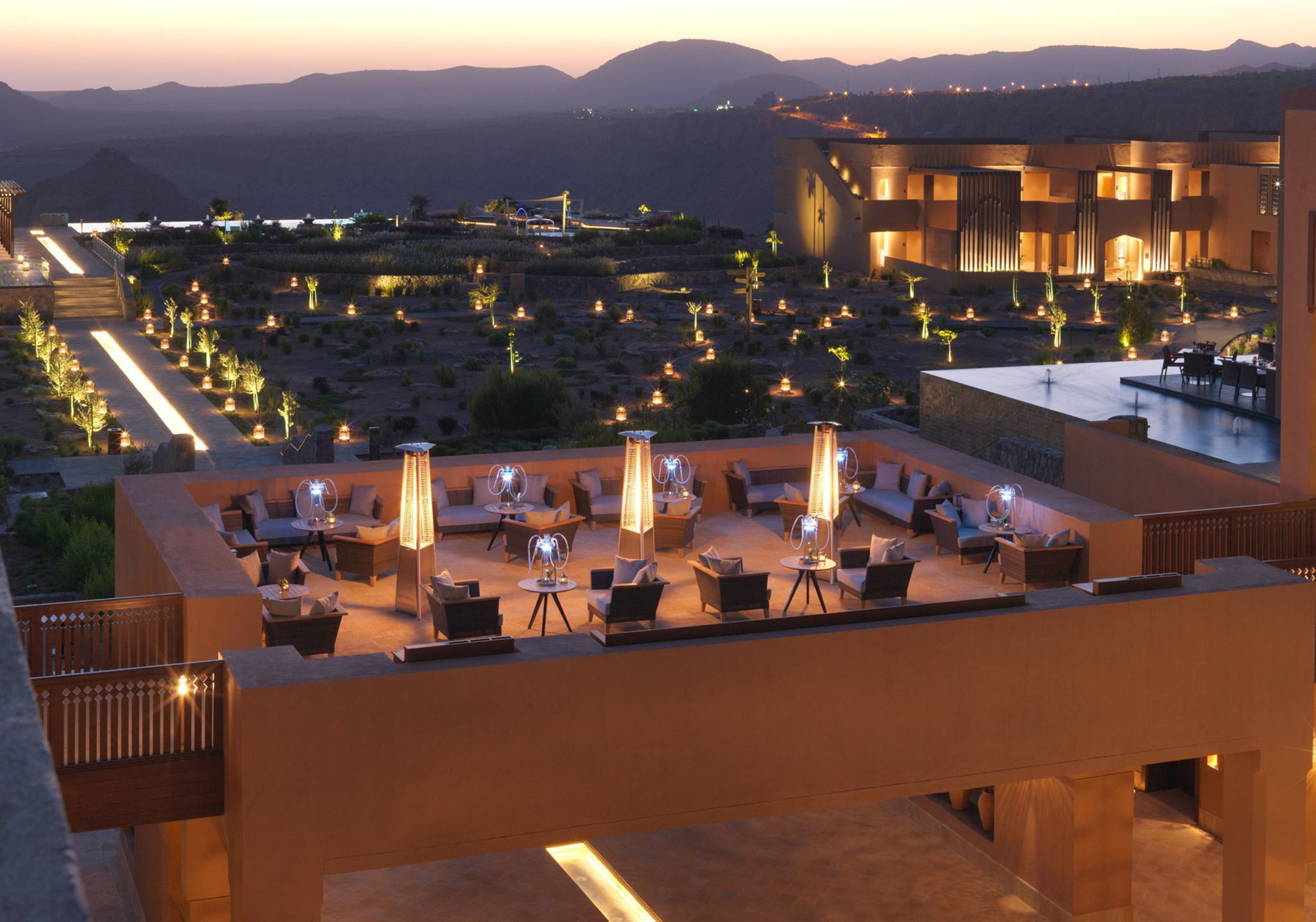 Anantara Al Jabal Al Akhdar Resort – Oman – Resort Sunset