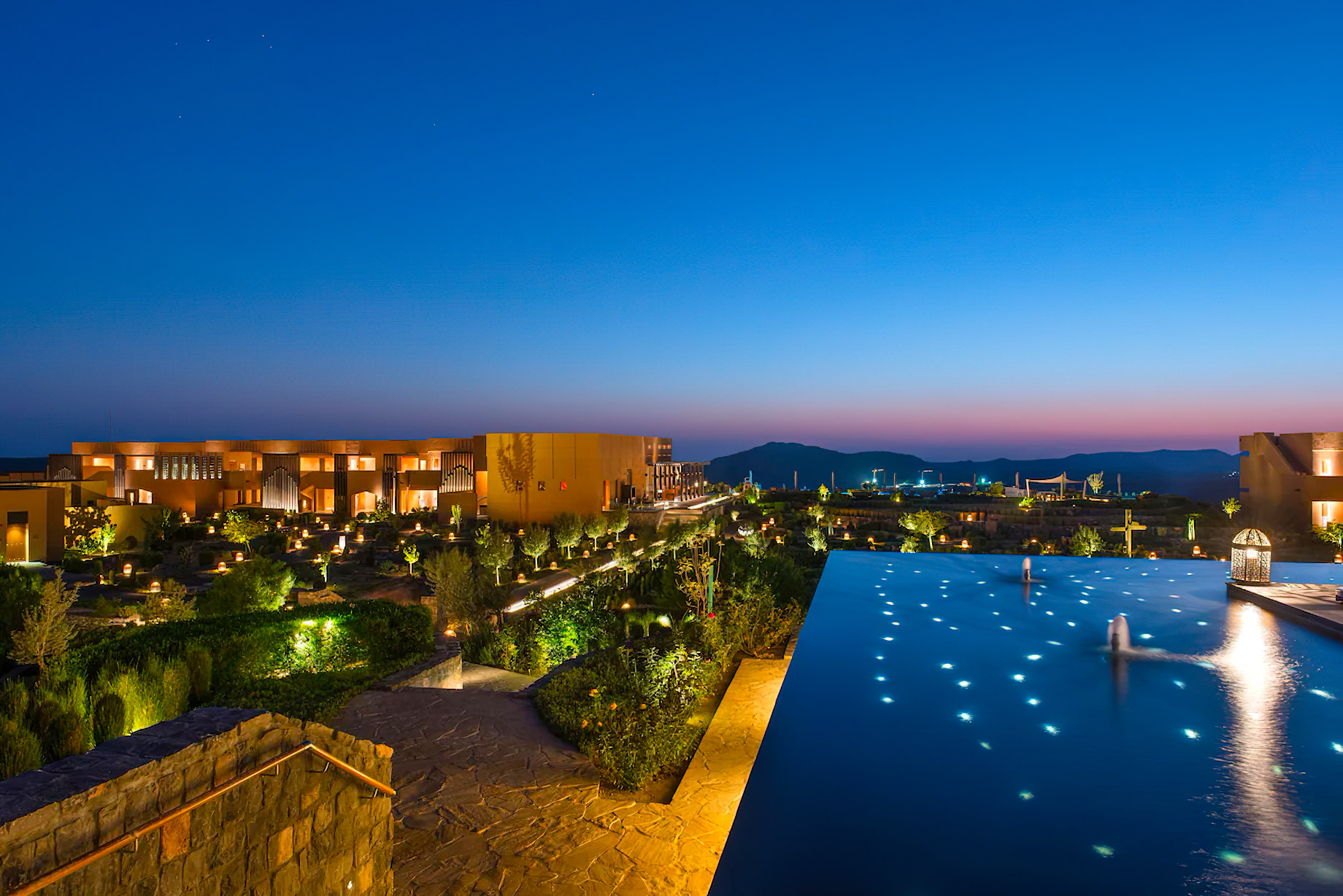 Anantara Al Jabal Al Akhdar Resort – Oman – Resort Evening View