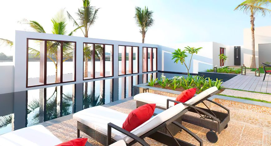 Al Baleed Resort Salalah by Anantara - Oman - Three Bedroom Royal Beach Pool Villa Deck