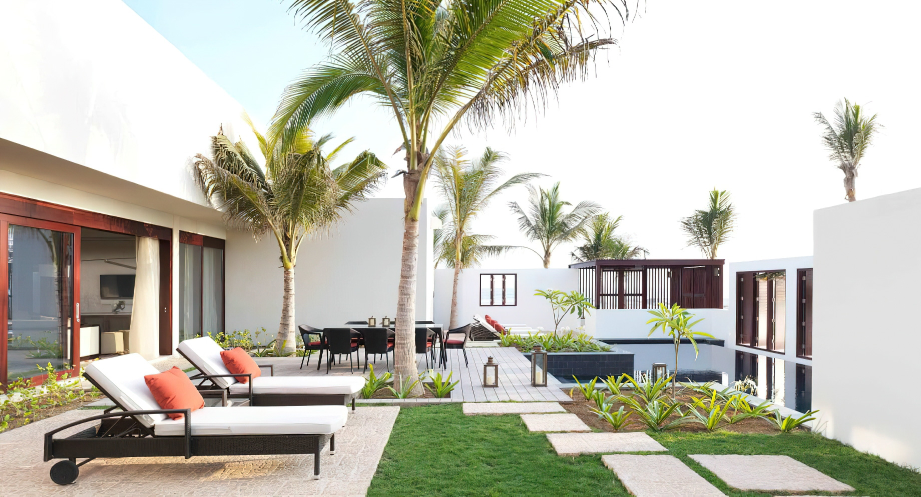 Al Baleed Resort Salalah by Anantara – Oman – Three Bedroom Royal Beach Pool Villa Exterior