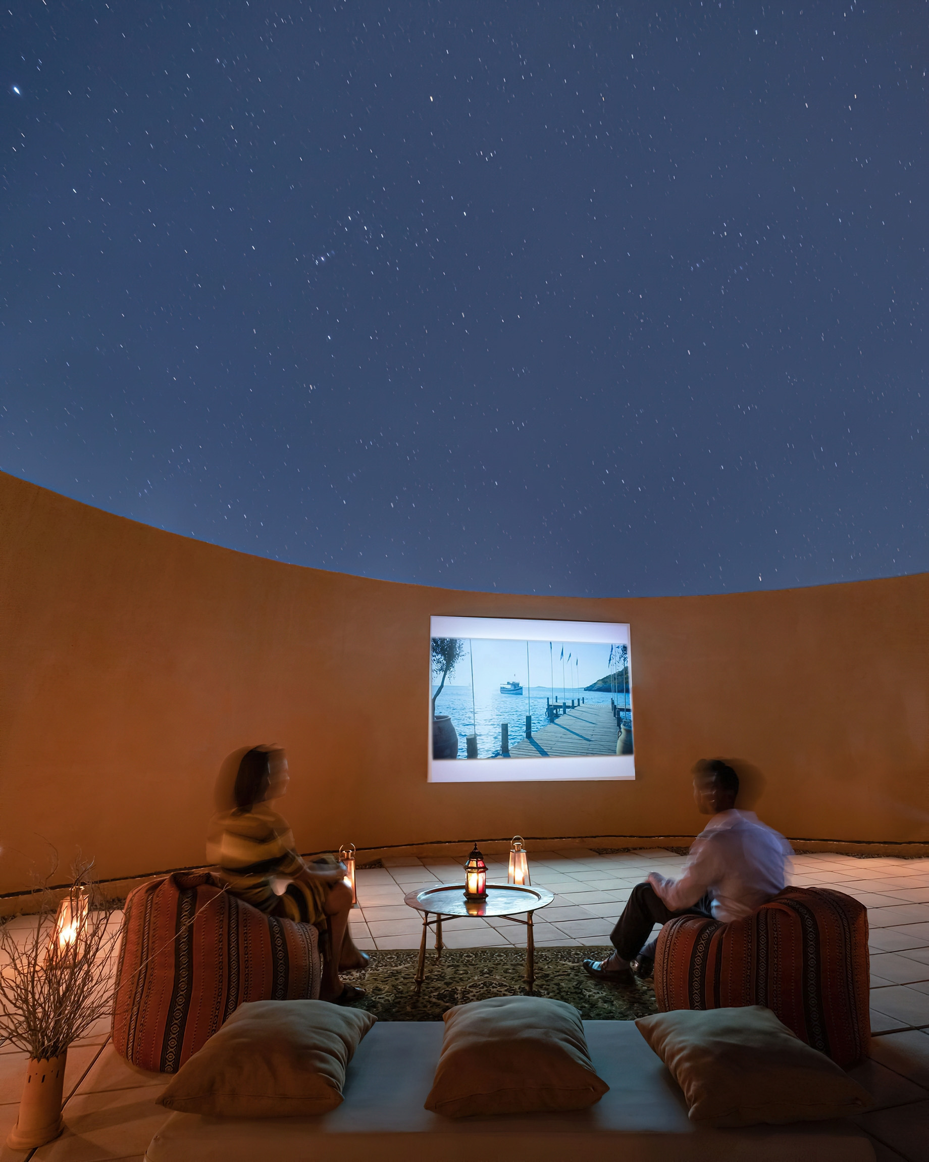 Anantara Al Jabal Al Akhdar Resort – Oman – Outdoor Movie Night View
