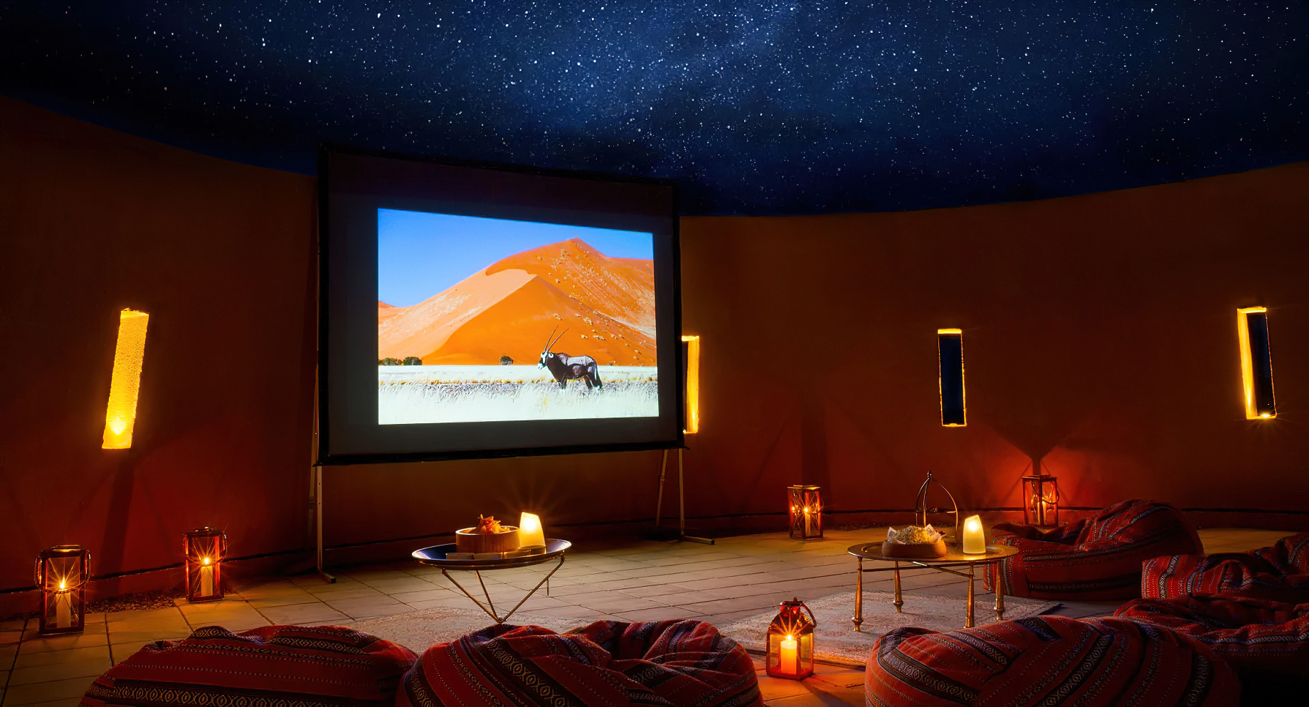 Anantara Al Jabal Al Akhdar Resort – Oman – Outdoor Movie Night View