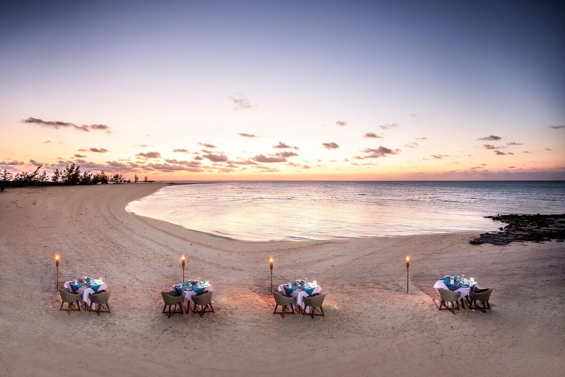 Anantara Medjumbe Island Resort - Mozambique - Beach Dining Sunset