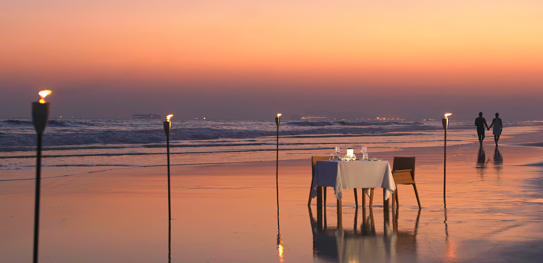 Al Baleed Resort Salalah by Anantara – Oman – Beach Private Dining Sunset