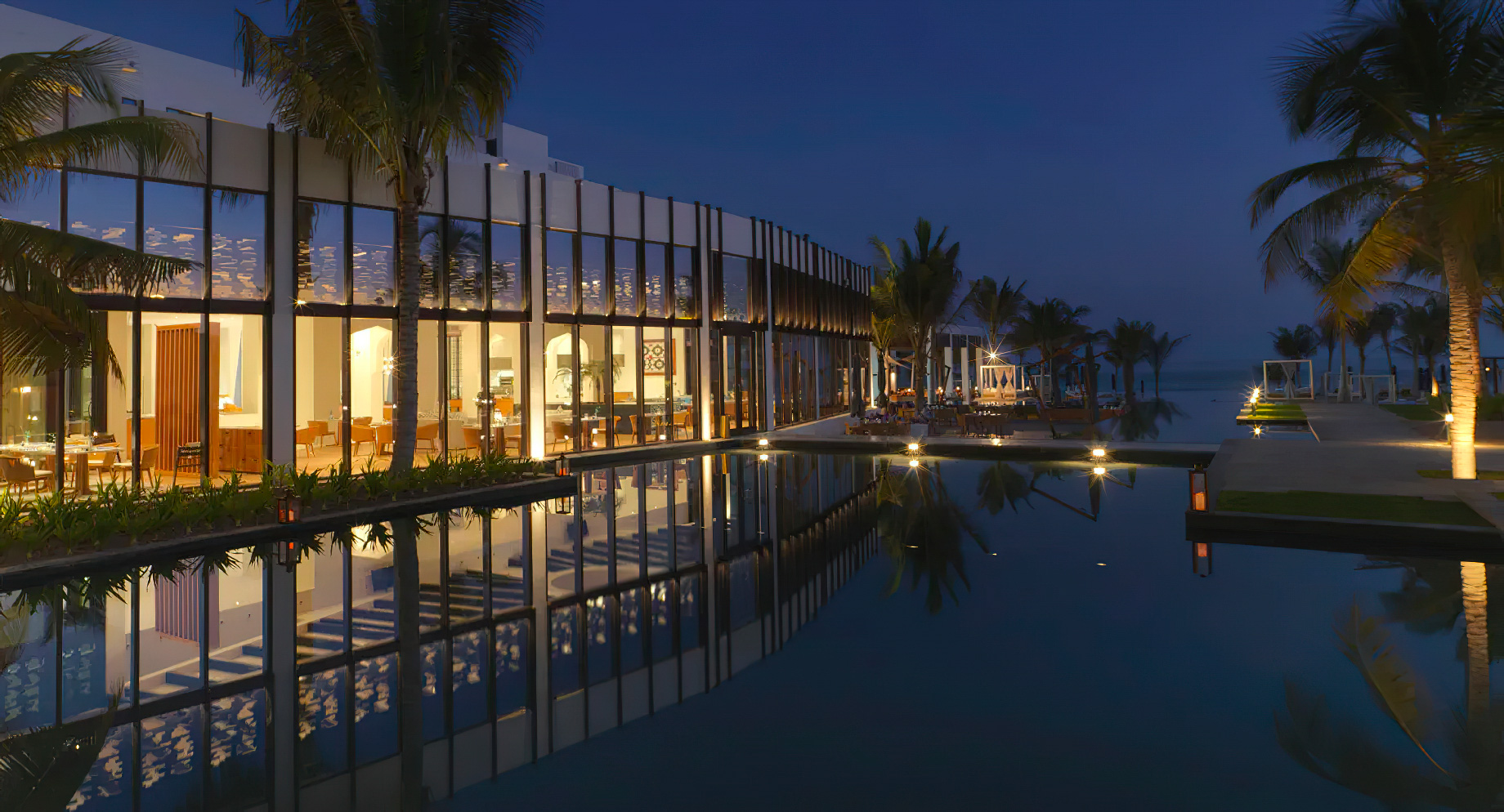 Al Baleed Resort Salalah by Anantara – Oman – Resort Exterior Night