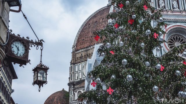 Christmas Tree decoration in Florence, Italy
