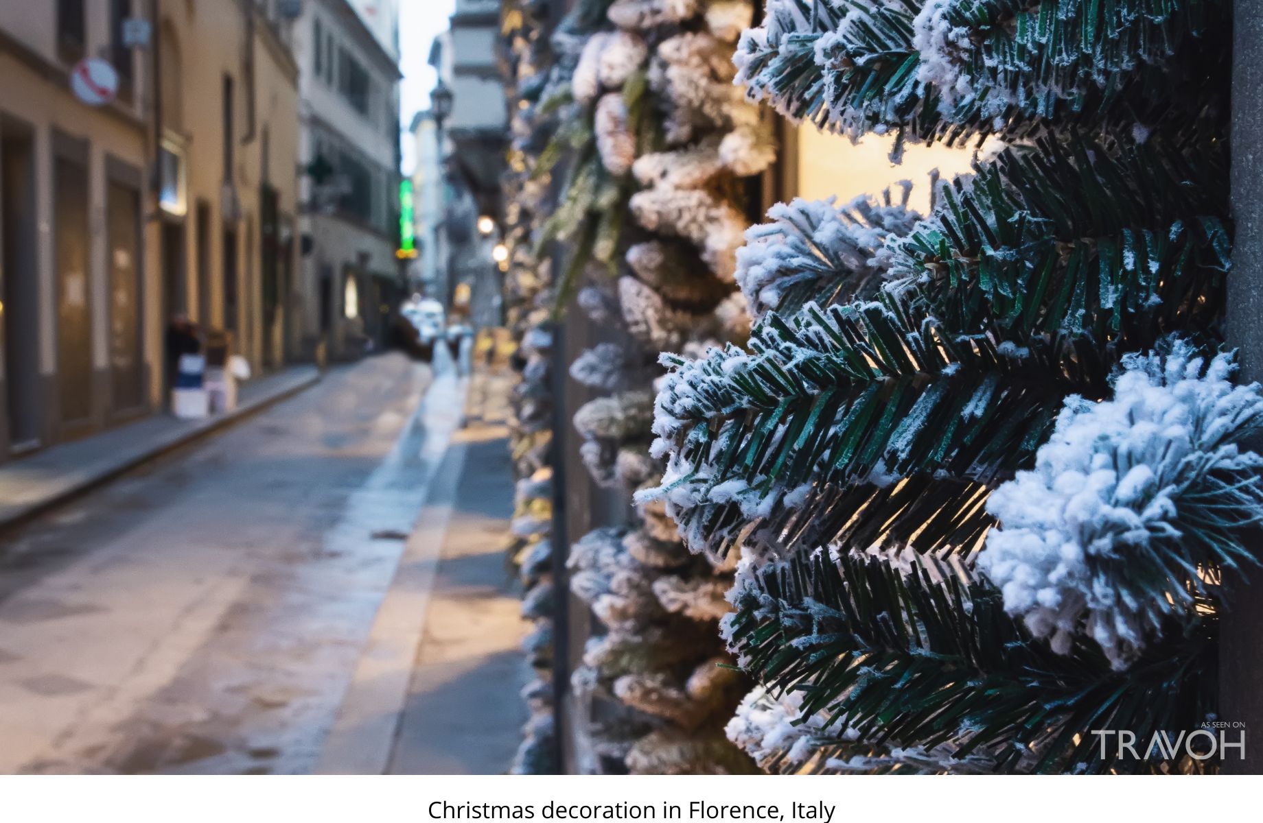 Christmas decoration in Florence, Italy