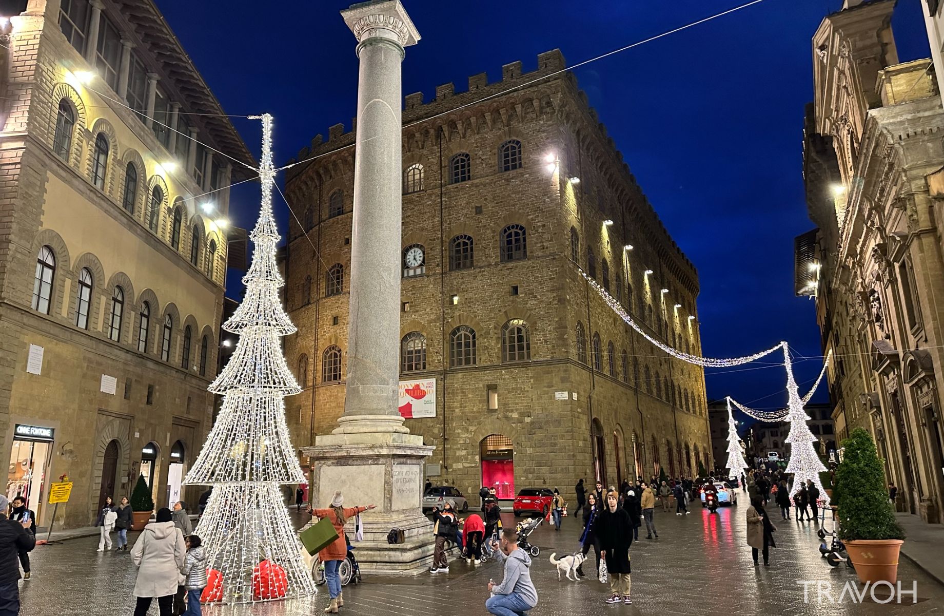 Christmas lights and decoration in Florence
