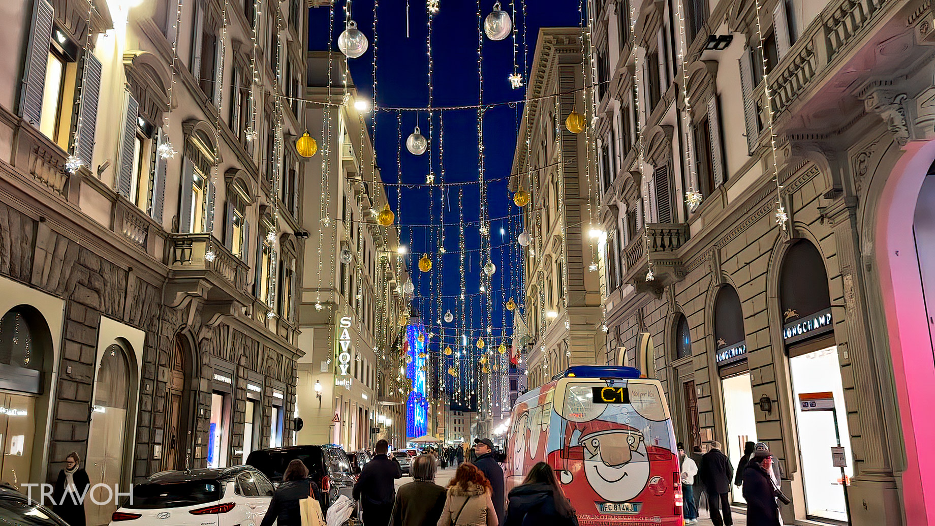 Walking Down The Street In Florence, Italy