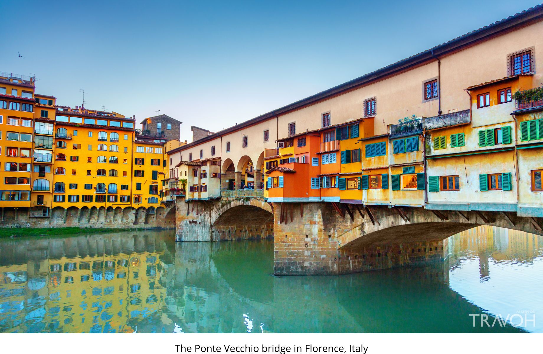 The Ponte Vecchio bridge in Florence, Italy