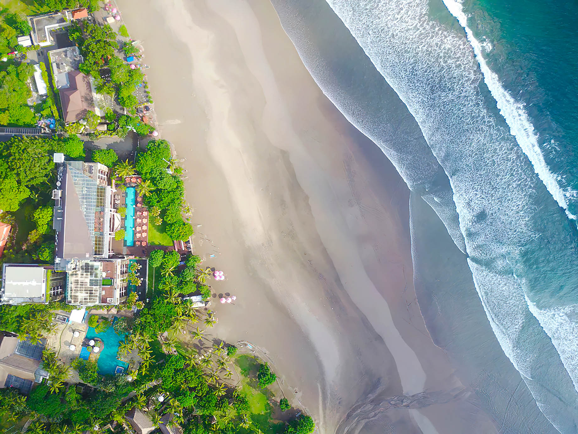 Anantara Seminyak Bali Resort – Bali, Indonesia – Overhead Aerial View