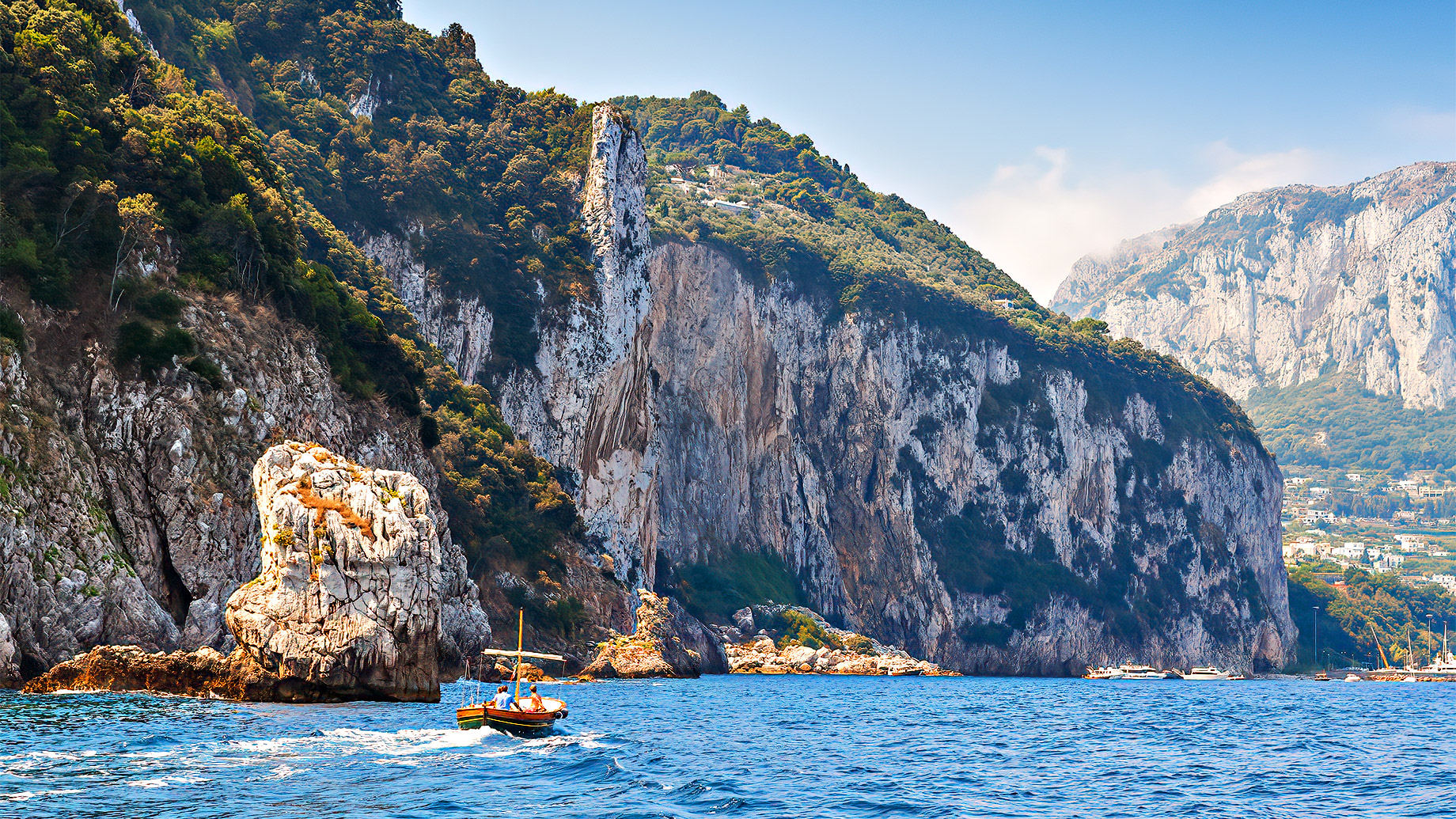 Rocks of Capri, Italian island