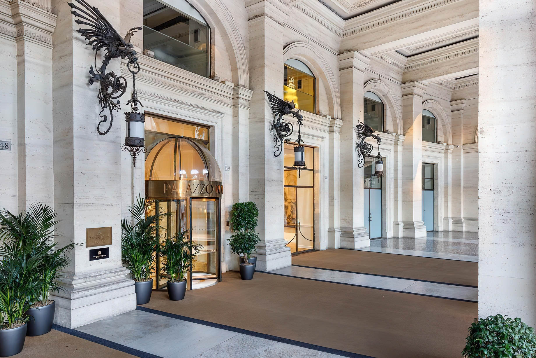 Anantara Palazzo Naiadi Rome Hotel – Rome, Italy – Exterior Entrance