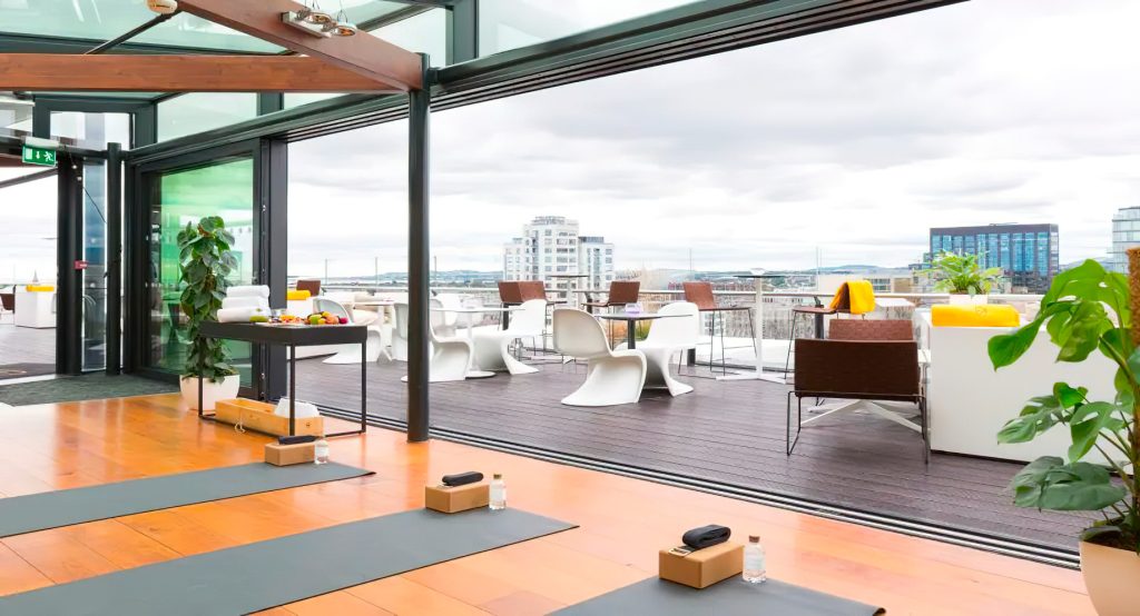 Anantara The Marker Dublin Hotel - Dublin, Ireland - Rooftop Yoga