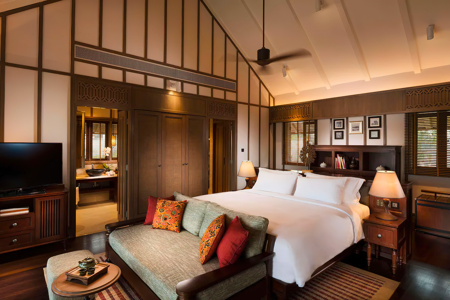 Anantara Desaru Coast Resort & Villas - Johor, Malaysia - Two Bedroom Lagoon Pool Villa Master Bedroom