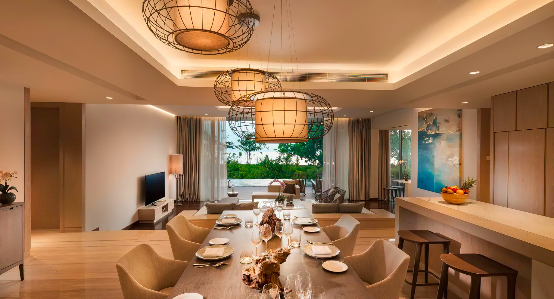 Anantara Desaru Coast Resort & Villas – Johor, Malaysia – Four Bedroom Beach Residence Dining Area