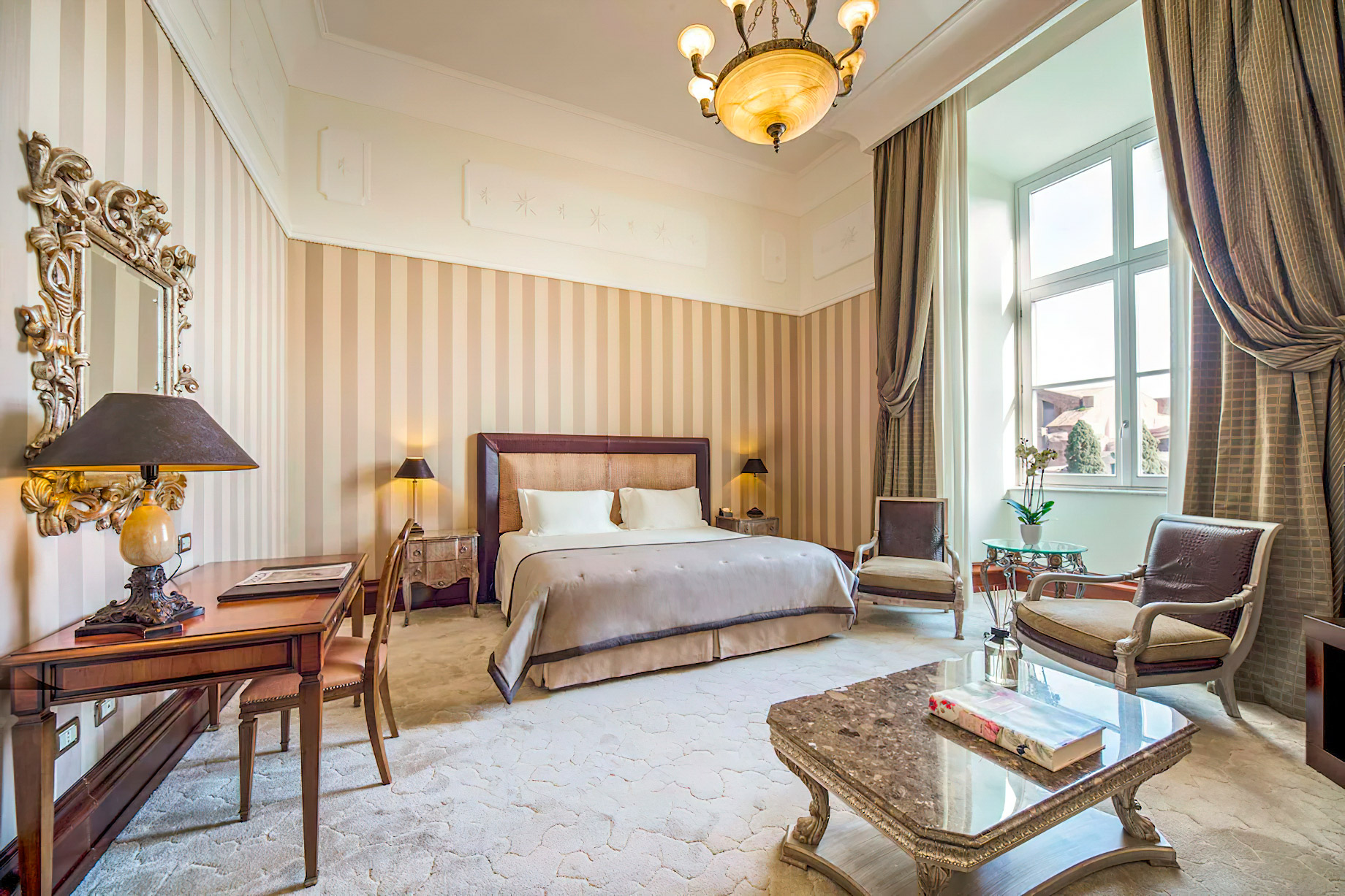 Anantara Palazzo Naiadi Rome Hotel - Rome, Italy - Junior Suite Bedroom