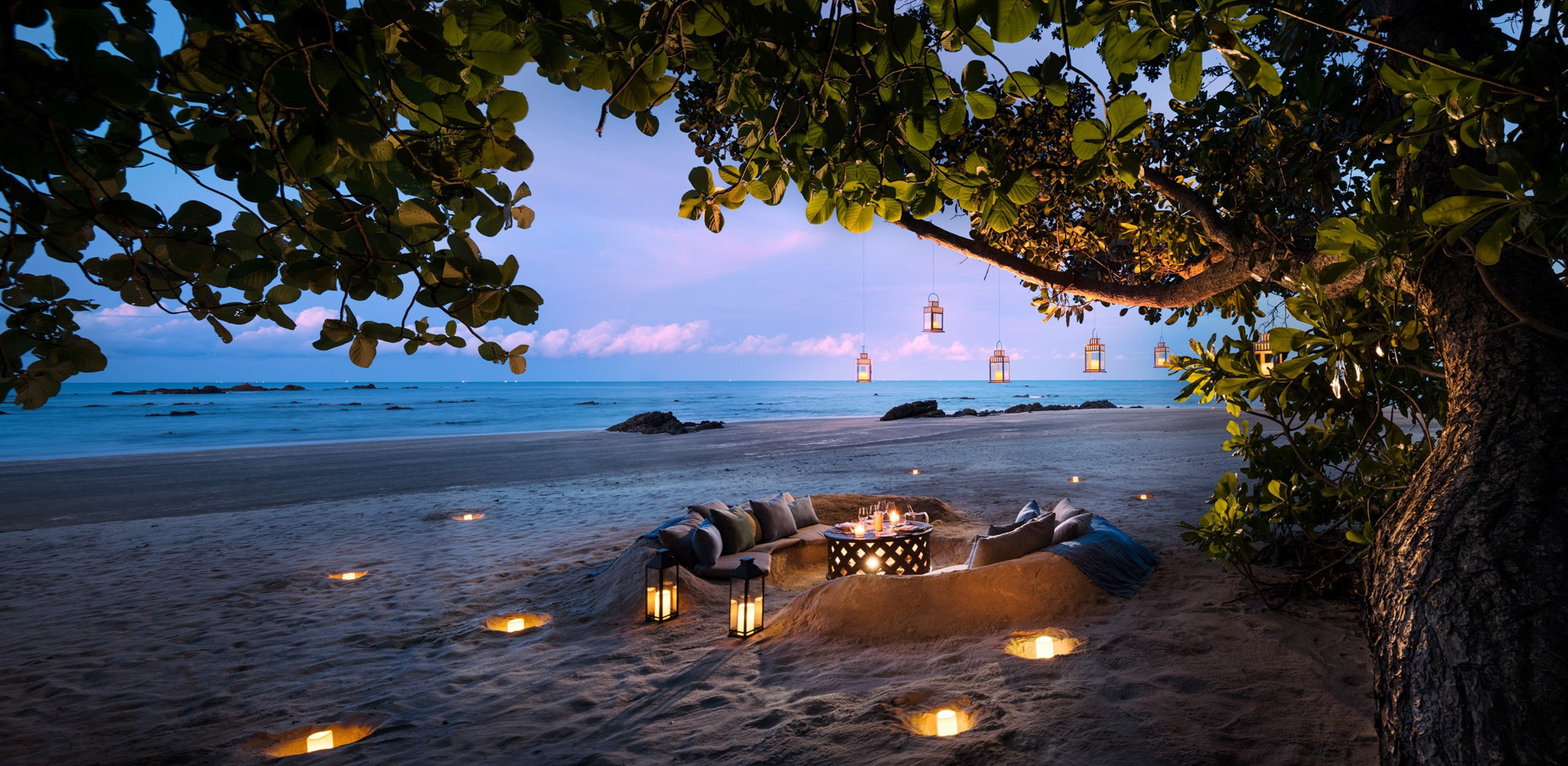 Anantara Desaru Coast Resort & Villas - Johor, Malaysia - Private Beach Dining Sunset