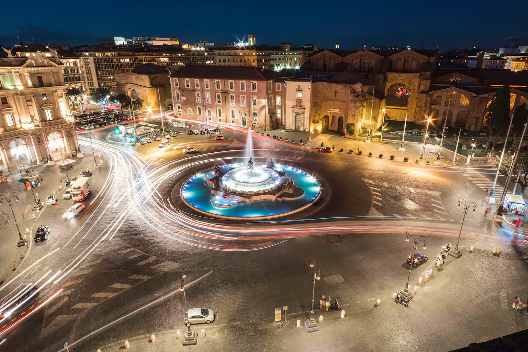 Anantara Palazzo Naiadi Rome Hotel - Rome, Italy - Rome City View Night