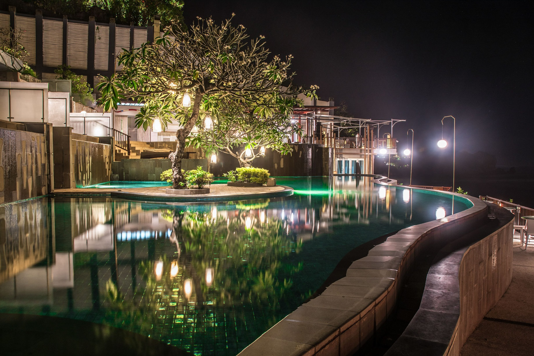 Anantara Uluwatu Bali Resort – Bali, Indonesia – Pool Night View