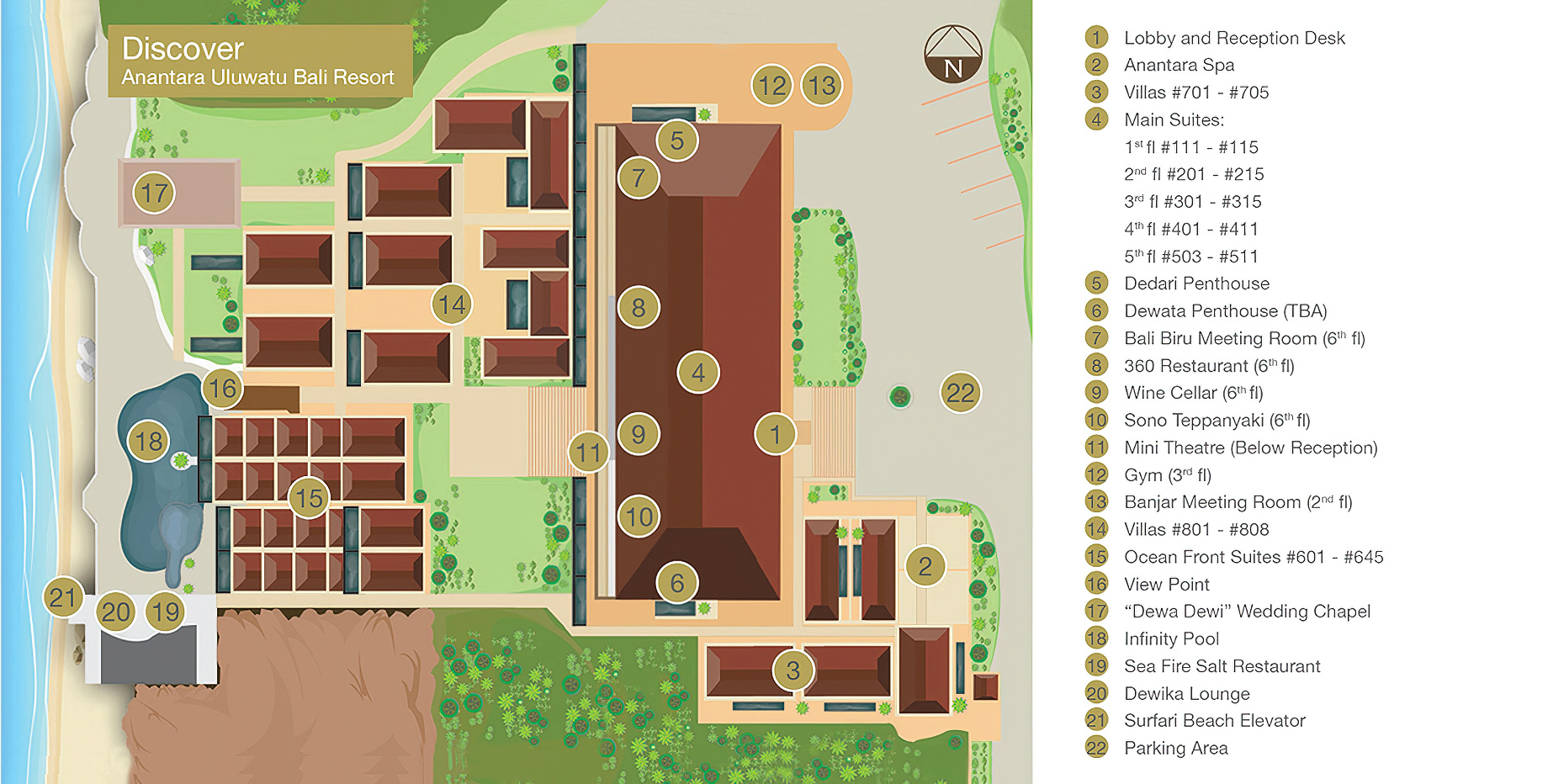 Anantara Uluwatu Bali Resort - Bali, Indonesia - Map