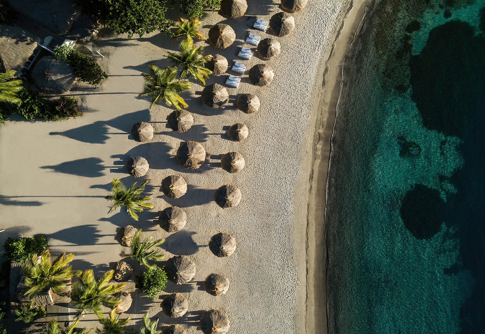 Sugar Beach, A Viceroy Resort – La Baie de Silence, Saint Lucia – Beach Aerial View