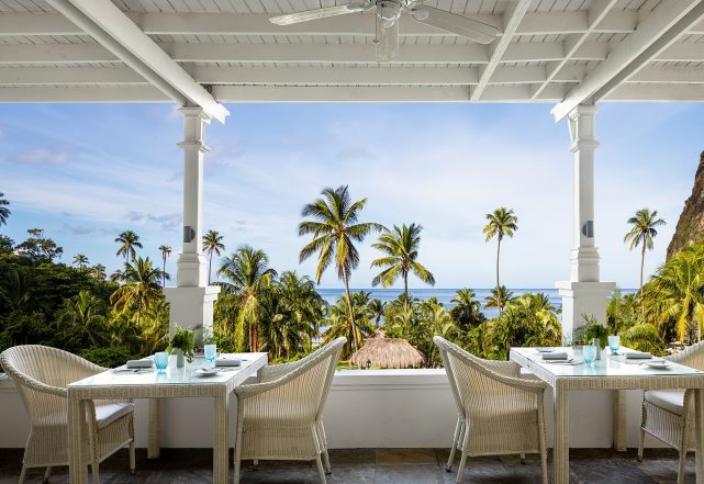 Sugar Beach, A Viceroy Resort - La Baie de Silence, Saint Lucia - Terrace Restaurant Ocean View