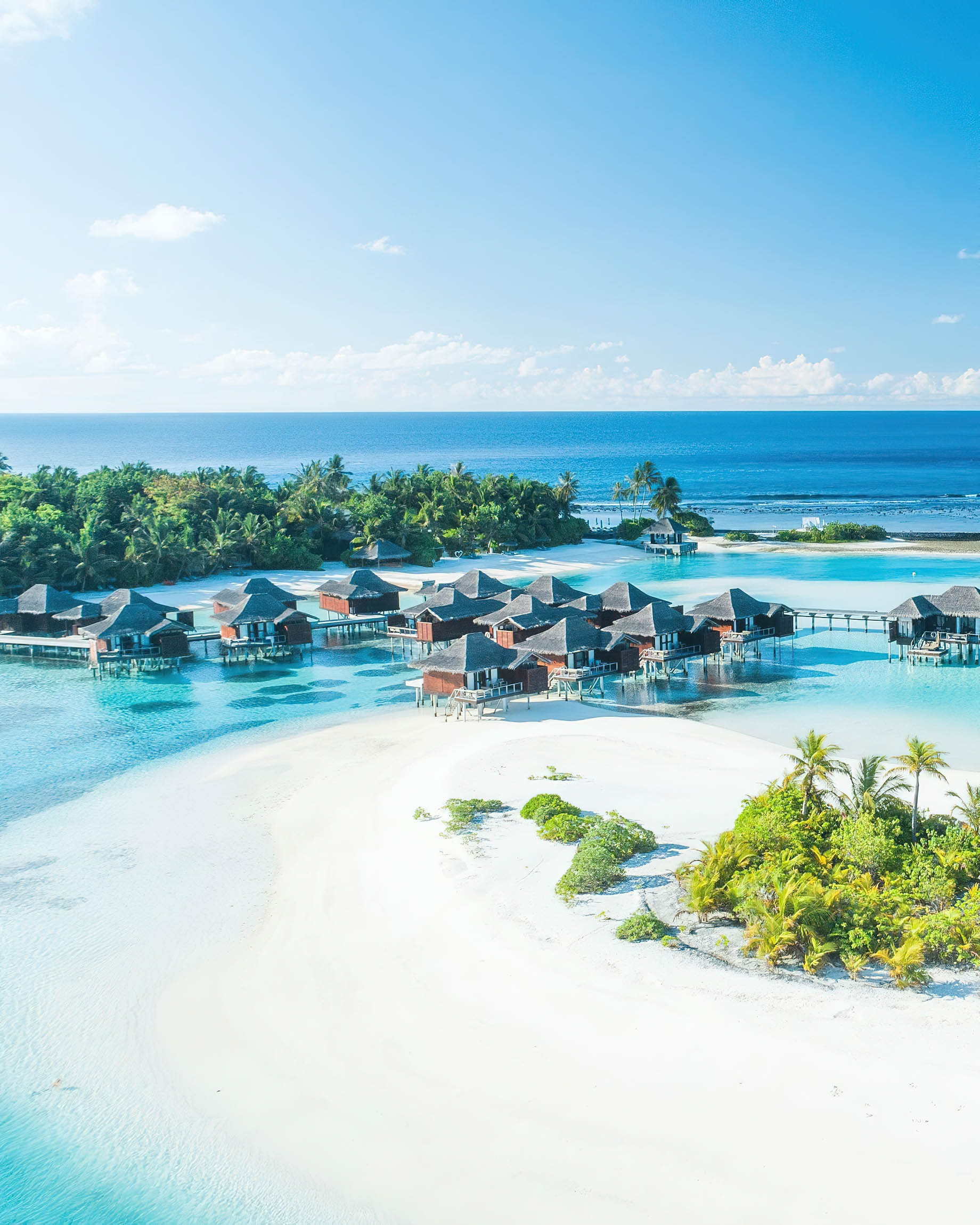 Anantara Veli Maldives Resort - South Male Atoll, Maldives - Overwater Villas Aerial View