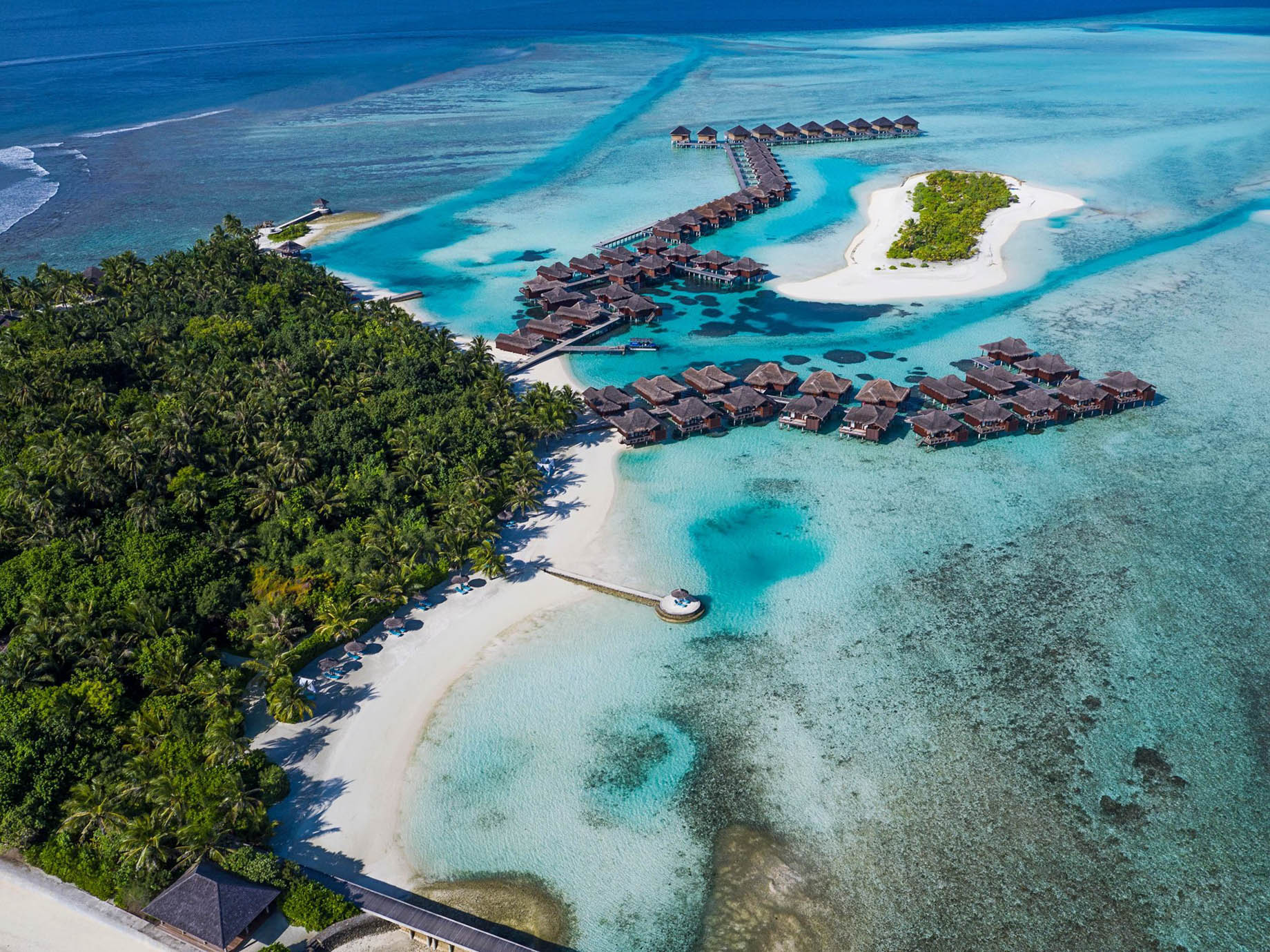 Anantara Veli Maldives Resort – South Male Atoll, Maldives – Resort Aerial View