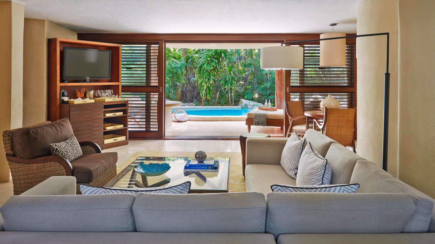 Viceroy Riviera Maya Resort – Playa del Carmen, Mexico – Ocean View Two Level Villa Living Area