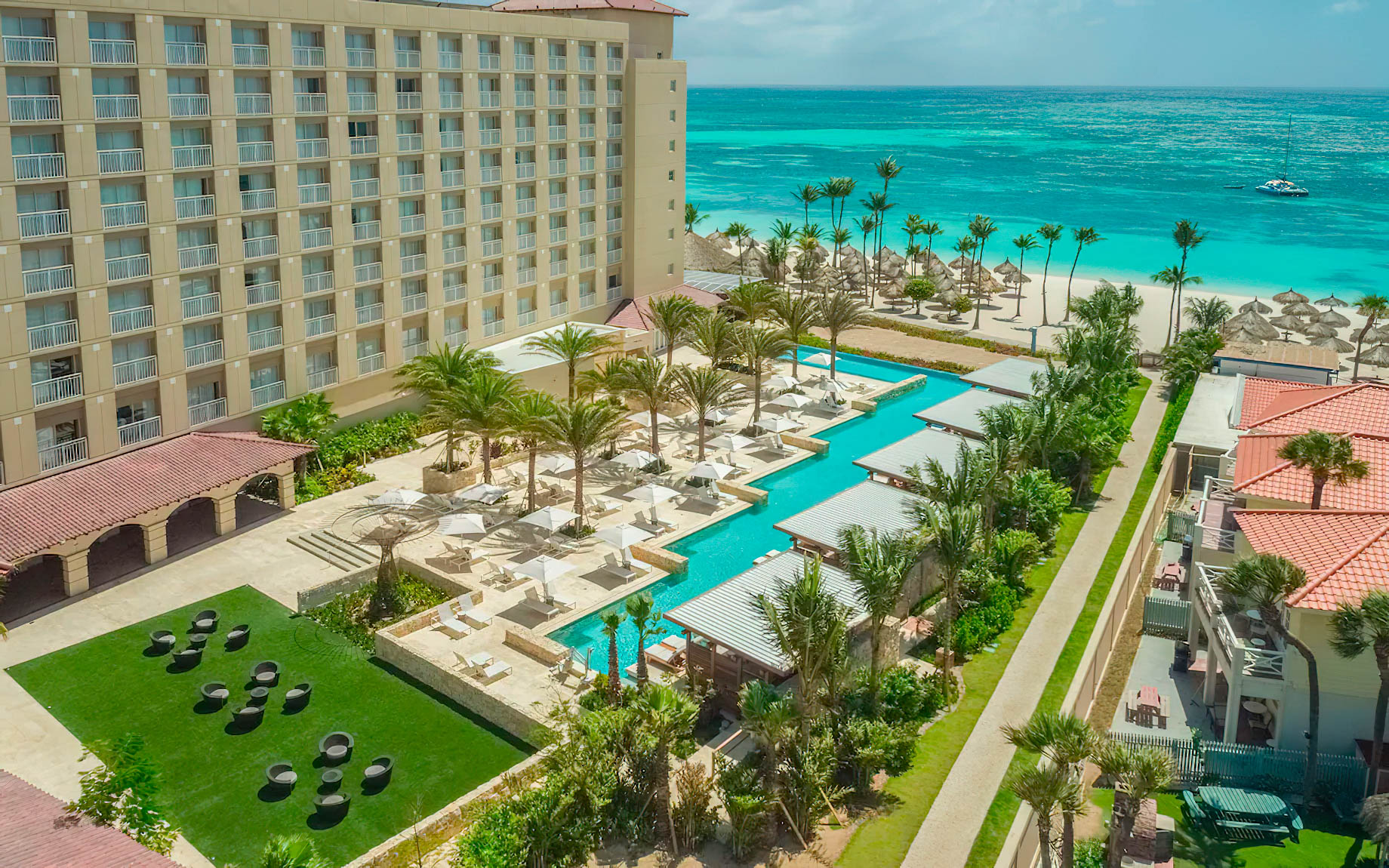 Hyatt Regency Aruba Resort & Casino - Noord, Aruba - Pool Ocean View Aerial