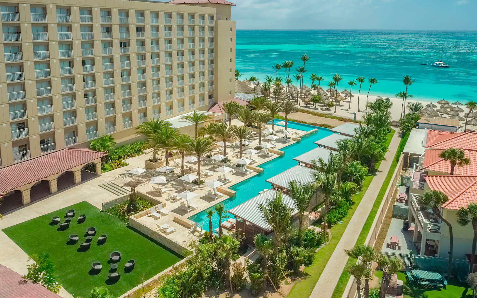 Hyatt Regency Aruba Resort & Casino – Noord, Aruba – Pool Ocean View Aerial