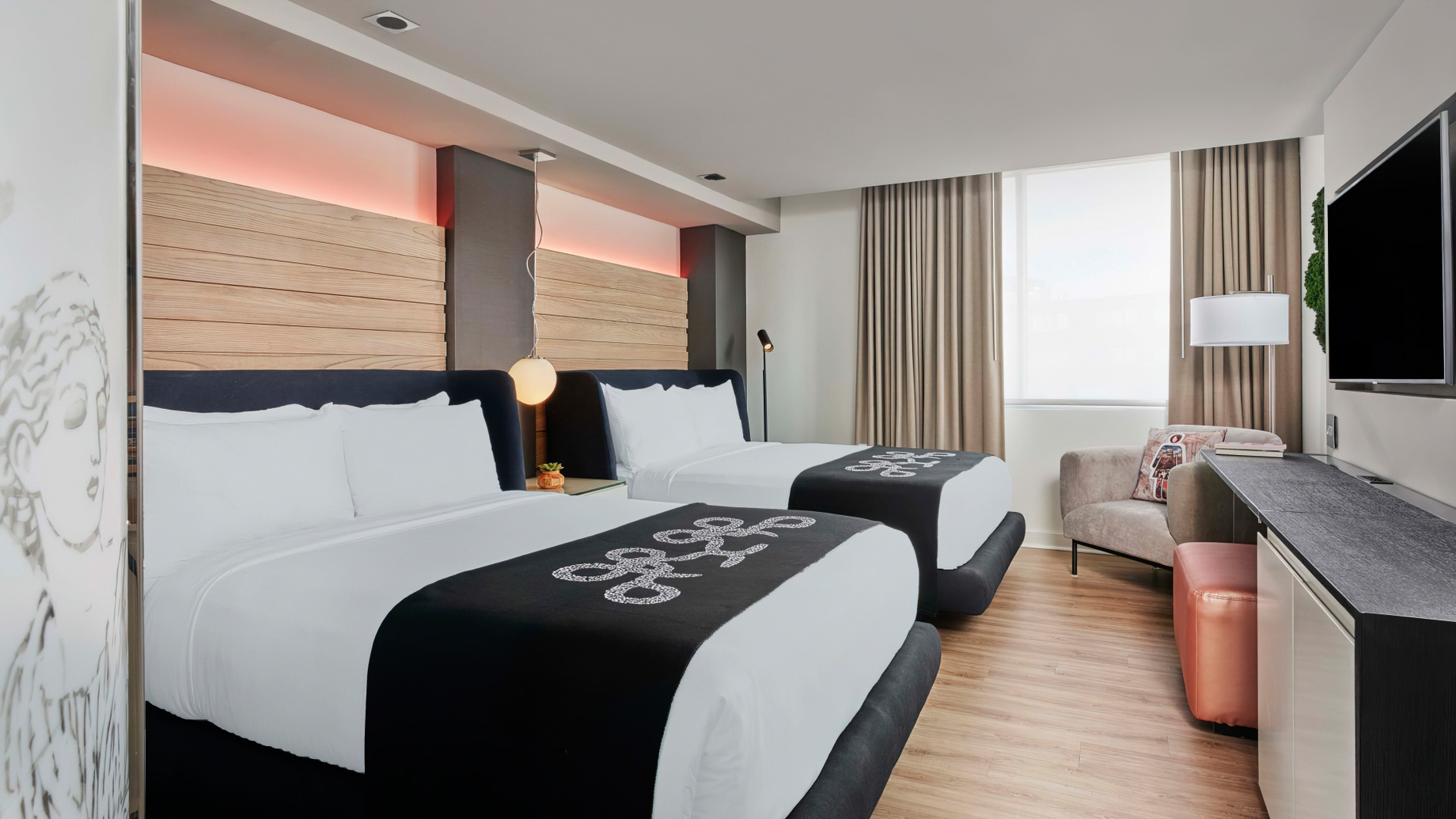 Hotel Zena, a Viceroy Urban Retreat – Washington, DC, USA – Zena City View Two Queens Room Beds
