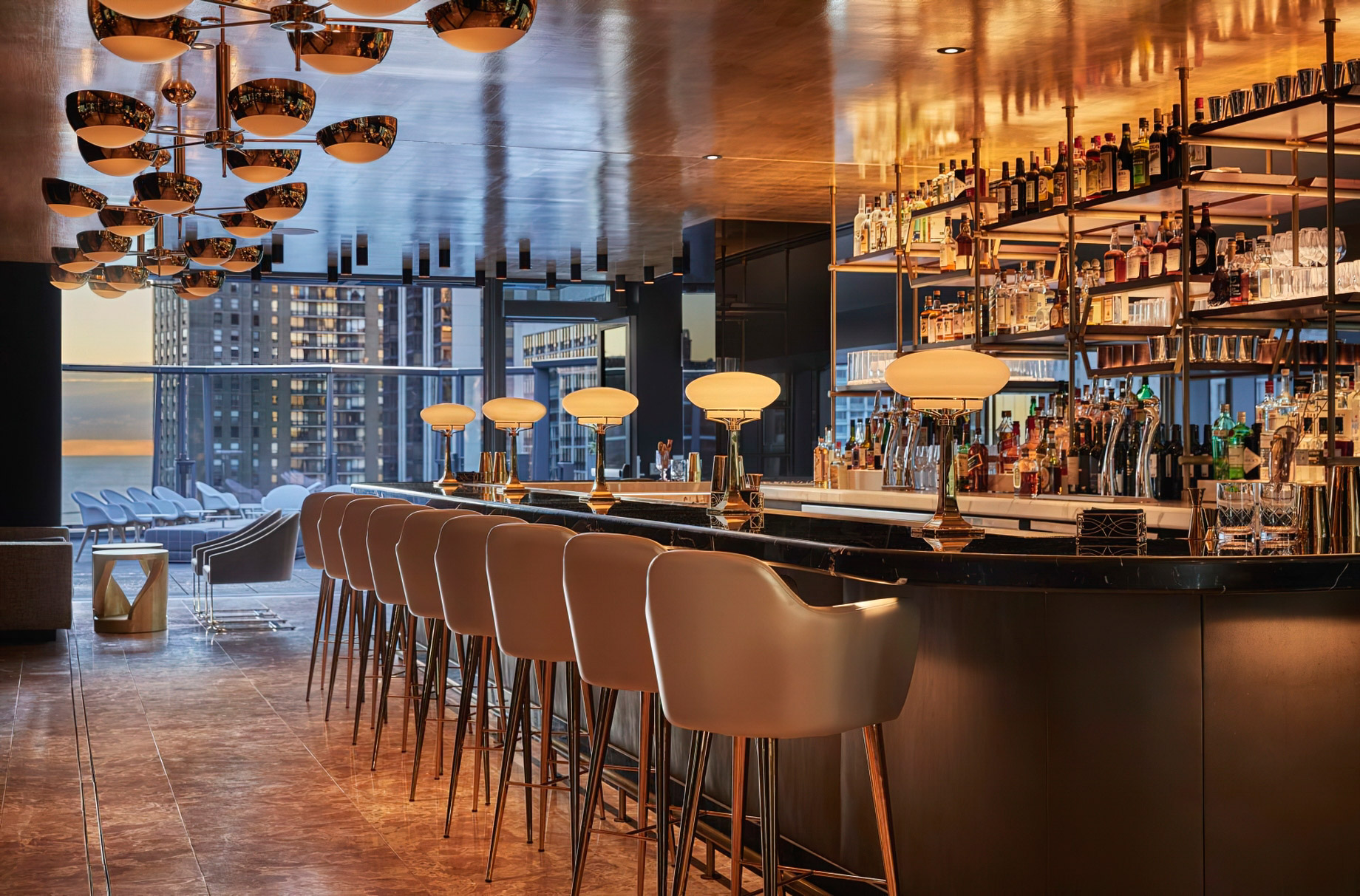 Viceroy Chicago Hotel - Chicago, IL, USA - Devereaux Rooftop Lounge Bar