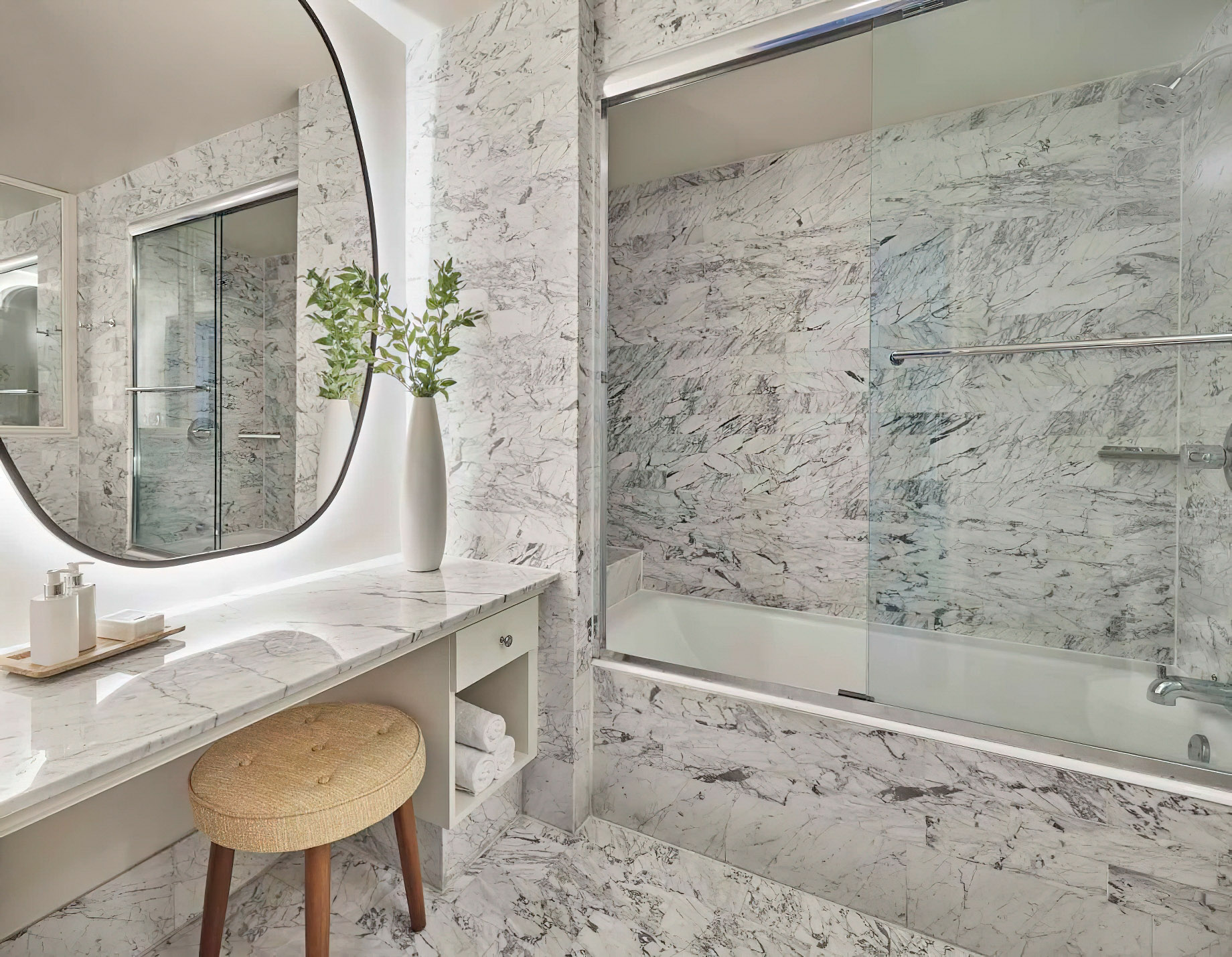 Viceroy Santa Monica Hotel - Santa Monica, CA, USA - Ocean View King Bathroom