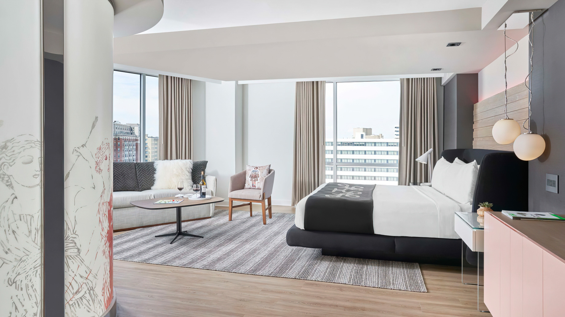 Hotel Zena, a Viceroy Urban Retreat - Washington, DC, USA - Zena Circle View Studio King Room Interior