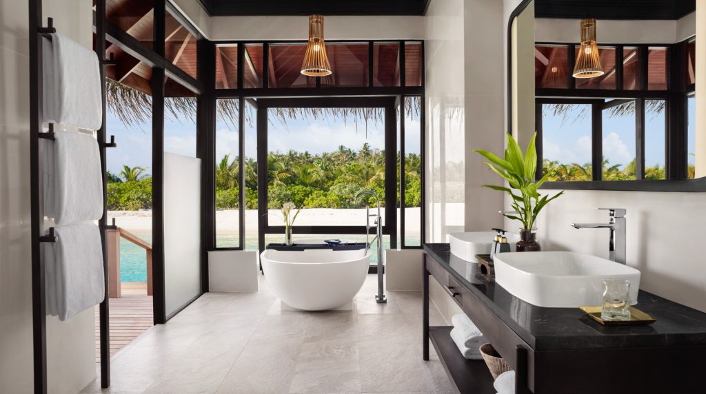 Anantara Veli Maldives Resort - South Male Atoll, Maldives - Deluxe Over Water Villa Bathroom