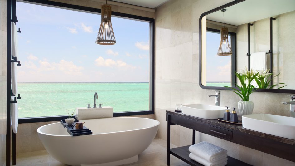 Anantara Veli Maldives Resort - South Male Atoll, Maldives - Over Water Pool Villa Bathroom