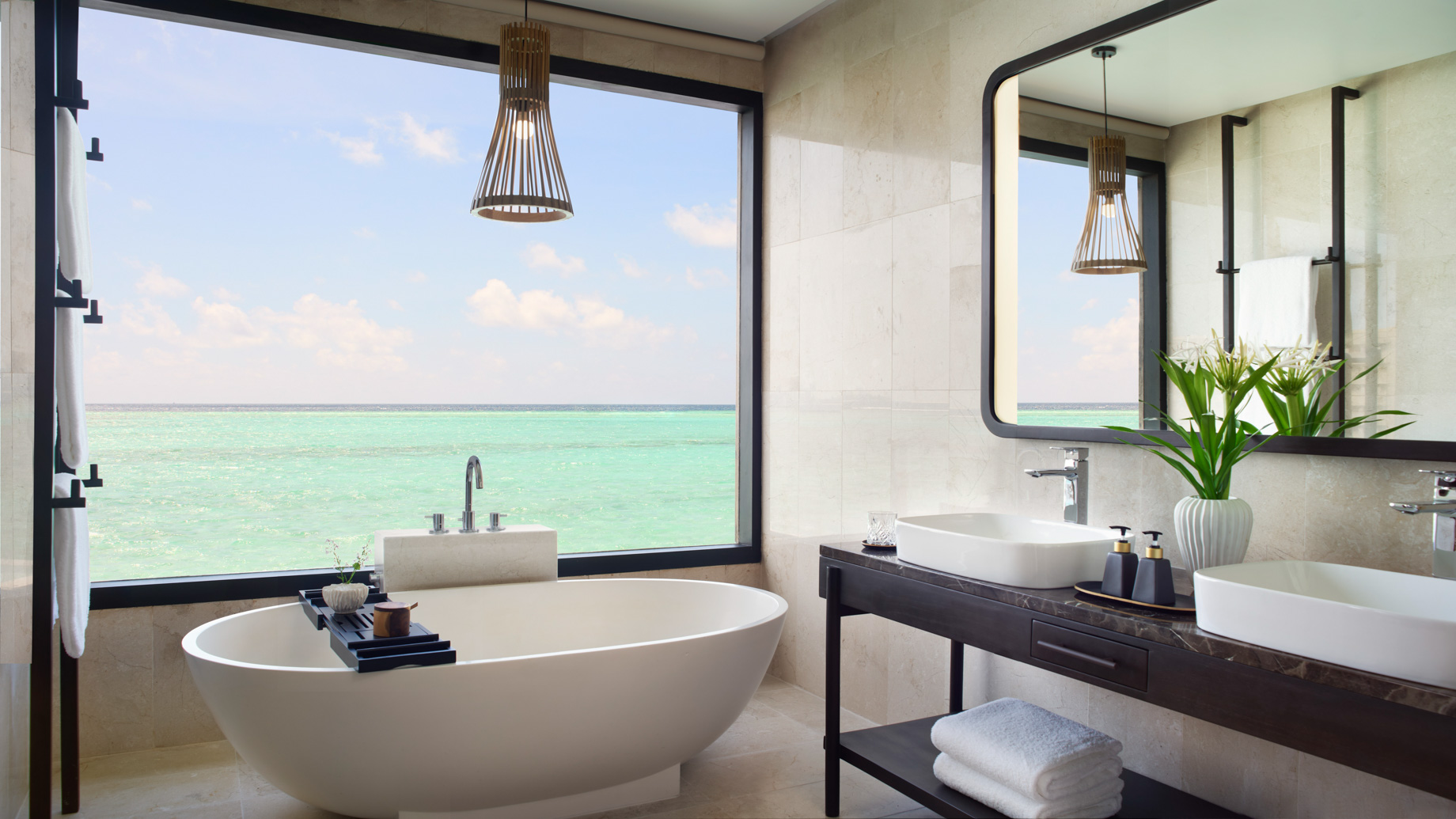 Anantara Veli Maldives Resort – South Male Atoll, Maldives – Over Water Pool Villa Bathroom