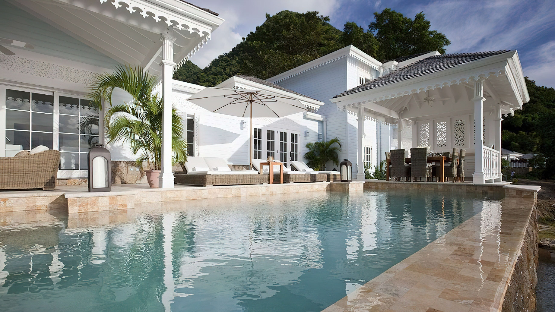 Sugar Beach, A Viceroy Resort – La Baie de Silence, Saint Lucia – Two Bedroom Ocean View Residence Pool Deck