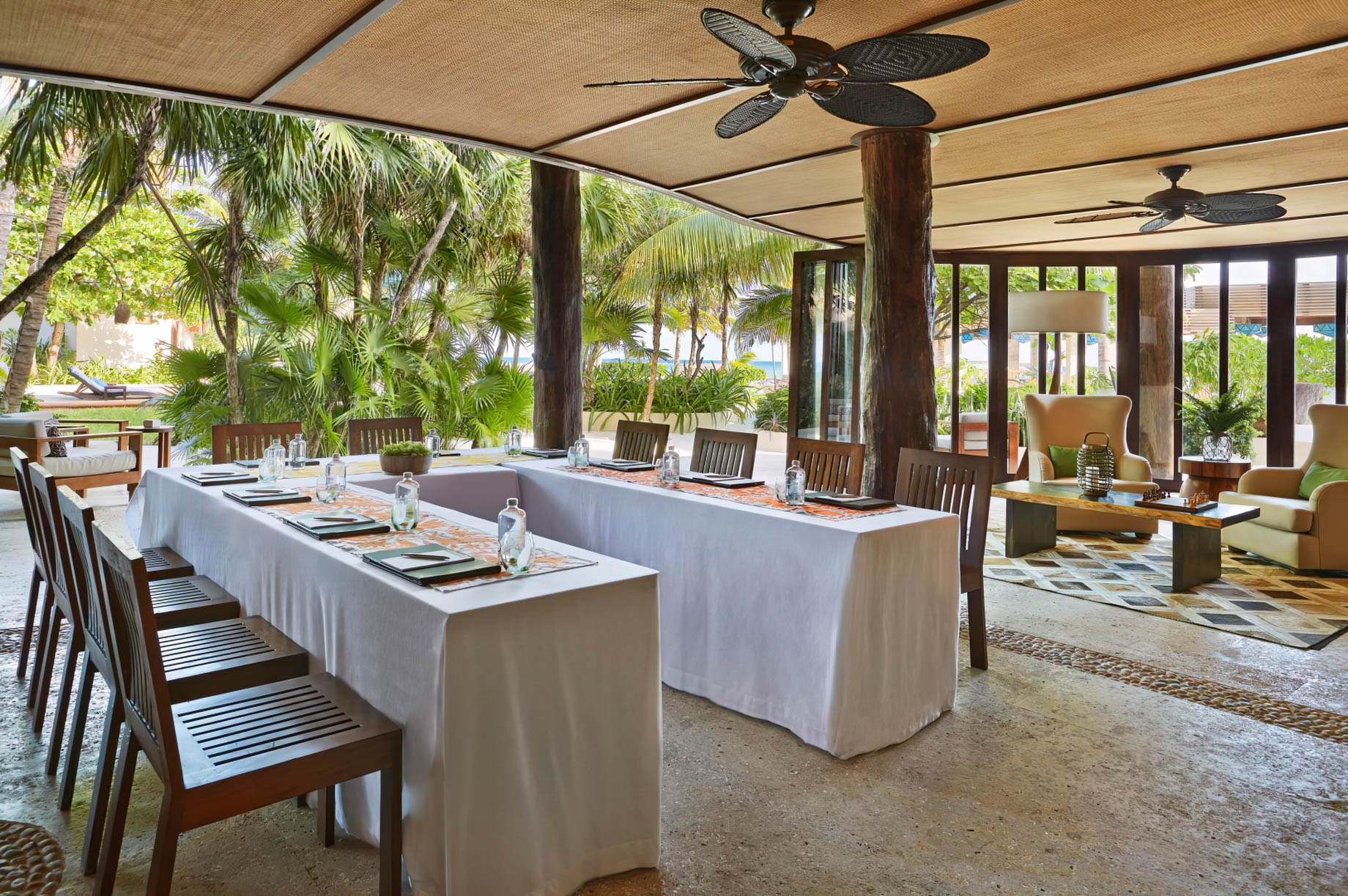 Viceroy Riviera Maya Resort - Playa del Carmen, Mexico - Library Set Up